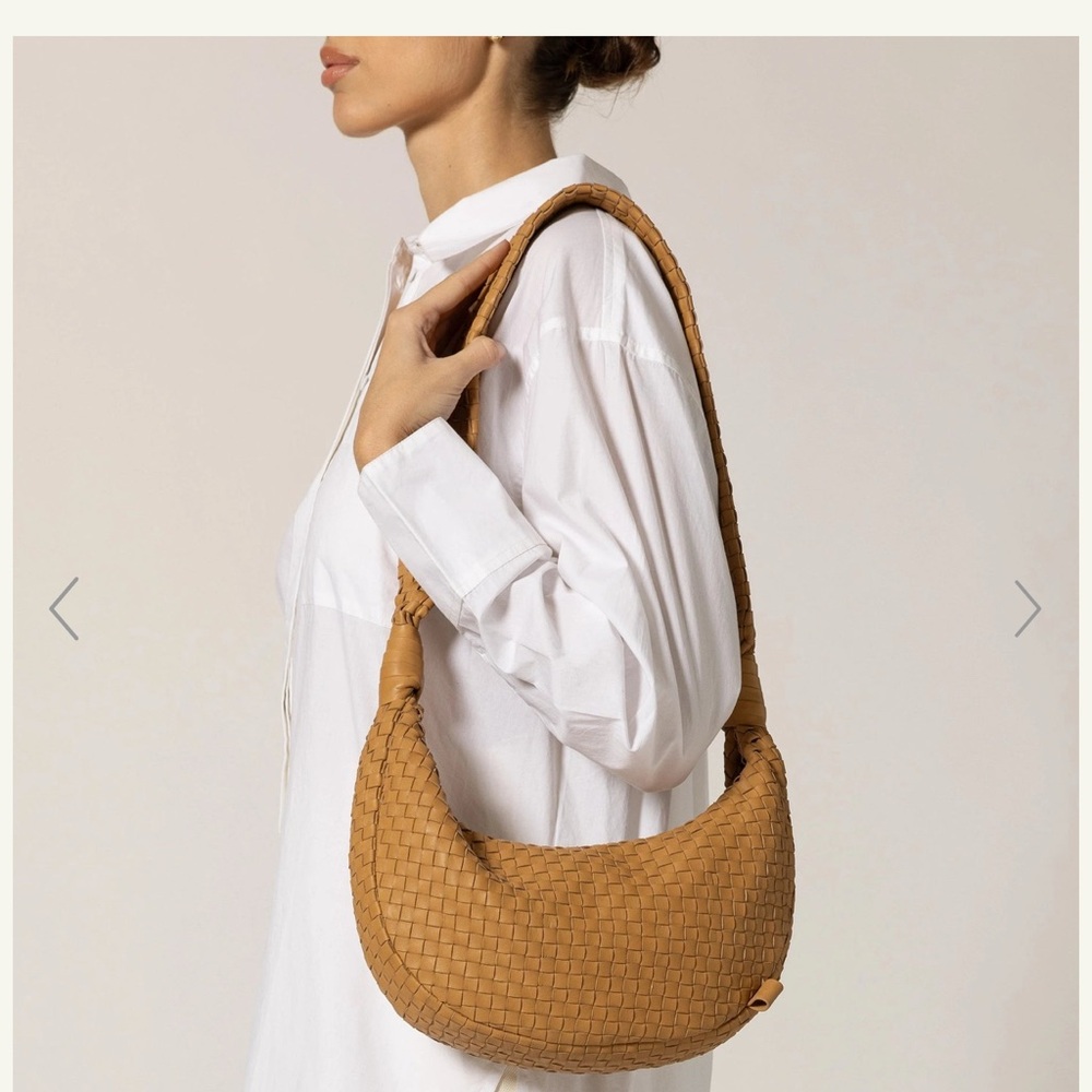 Cleobella Woven Tan Shoulder Bag